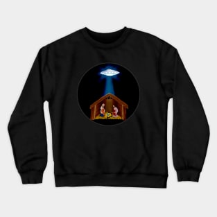 Nativity Manger UFO Crewneck Sweatshirt